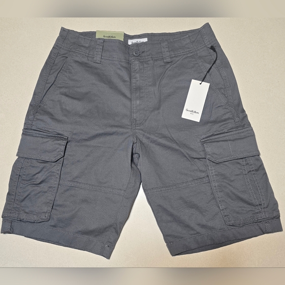 Goodfellow & Co Men's 31'" W x 11" Inseam Charcoal Grey Cargo Shorts NWT - Picture 2 of 10